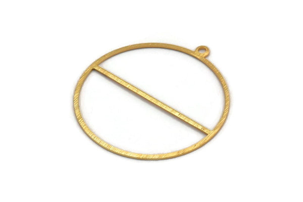 Gold Circle Charm, 6 Gold Plated Brass Textured Circle Charm Earrings With 1 Loop, Findings (41x38x0,50mm) D0721 H1575