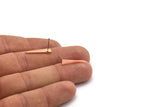 Copper Triangle Earring, 10 Raw Copper Triangle Stud Earrings (20x4.5x0.80mm) M262