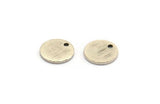Silver Cabochon Tag, 24 Textured Antique Silver Plated Brass Cabochon Tags With 1 Hole, Stamping Tags (10x1mm) D1377 H0907