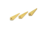 Brass Diamond Charm, Raw Brass Diamond Charms With 1 Hole (13x4x0.80mm) A5951