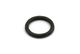Black Ring, Hammered Oxidized Black Plated Brass Ring, Connectors (23x3mm) N1501