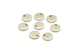 Silver Cabochon Tag, 12 Antique Silver Plated Brass Cabochon Tags, Stamping Tags (10x1.5mm) Y187