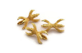 Dragon Claw Connector, Gold Plated Brass Dragon Claw Connector For 10mm Bead (23x11mm) N0085