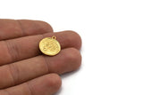 Gold Scorpio Charm, 2 Gold Plated Brass Scorpio Charms With 1 Loop (17x20mm) F-93