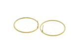 Brass Circle Earring, 8 Raw Brass Circle Stud Earrings (34.5x0.80mm) A3887 A6175