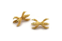 Dragon Claw Connector, Gold Plated Brass Dragon Claw Connector For 10mm Bead (23x11mm) N0085