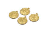 Gold Zodiac Signs, All 12 Zodiac Signs, Zodiac Sign Charms, Gold Plated, Horoscope Charms, Astrology Zodiac Charms (17x20mm) F-88