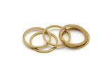 16mm Circle Connectors - 200 Raw Brass Circle Connectors (16x1x1mm) Bs 1098
