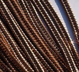 1 Meter  Vintage  Copper Plated Brass Soldered Chain (4.00 X 1.5 Mm)  Z083
