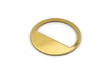 Gold Round Blank, 4 Gold Plated Brass Round Blanks, Stamping Blanks (25x0.80mm) M416