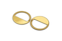 Gold Round Blank, 4 Gold Plated Brass Round Blanks, Stamping Blanks (25x0.80mm) M416