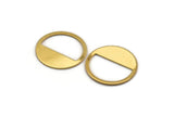 Gold Round Blank, 4 Gold Plated Brass Round Blanks, Stamping Blanks (25x0.80mm) M416