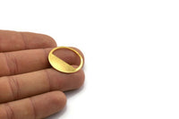 Gold Round Blank, 4 Gold Plated Brass Round Blanks, Stamping Blanks (25x0.80mm) M416