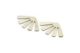 Silver Sun Blank, 24 Antique Silver Plated Brass Rising Sun Flag Blanks, Findings (20x12x0.60mm) D960