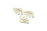 Silver Sun Blank, 24 Antique Silver Plated Brass Rising Sun Flag Blanks, Findings (20x12x0.60mm) D960