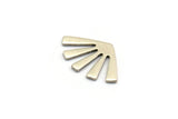 Silver Sun Blank, 24 Antique Silver Plated Brass Rising Sun Flag Blanks, Findings (15x9x0.60mm) D958