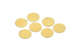 Gold Cabochon Tag, 12 Gold Plated Brass Cabochon Tags, Stamping Tags (12mm) Brs 68 A0290