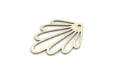 Silver Leaf Charm, 10 Antique Silver Plated Brass Leaf Charms With 1 Hole, Charm Pendants (27.5x20x0.60mm) A5047 H0196