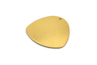 Gold Geometric Charm, Gold Plated Brass Stamping Blank With 1 Hole, Pendants, Earrings, Findings (28x26x0.80mm) D1120