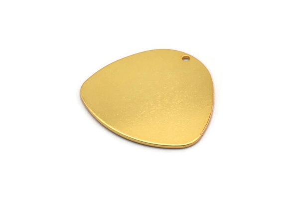 Gold Geometric Charm, Gold Plated Brass Stamping Blank With 1 Hole, Pendants, Earrings, Findings (28x26x0.80mm) D1120
