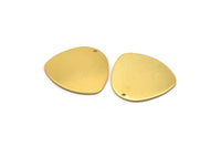 Gold Geometric Charm, Gold Plated Brass Stamping Blank With 1 Hole, Pendants, Earrings, Findings (28x26x0.80mm) D1120