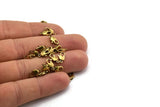 Brass Parrot Claps, 12 Raw Brass Lobster Claw Clasps (10x5mm) E093