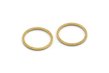 16mm Circle Connectors - 200 Raw Brass Circle Connectors (16x1x1mm) Bs 1098