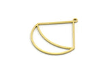 Brass Charm, 24 Raw Brass, Brass Pendants, Charm Pendants, Triangle Charms, Brass Charms With 1 Loop (29x26x0.80mm) SMP0046