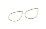 Silver Drop Connector, 25 Antique Silver Plated Brass Drop Connectors (32x22x0.8mm) Bs 1137