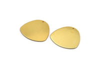 Gold Geometric Charm, Gold Plated Brass Stamping Blank With 1 Hole, Pendants, Earrings, Findings (28x26x0.80mm) D1120