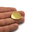 Gold Geometric Charm, Gold Plated Brass Stamping Blank With 1 Hole, Pendants, Earrings, Findings (28x26x0.80mm) D1120