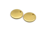 Gold Cabochon Tag, 4 Gold Plated Brass Cabochon Tags With 1 Hole, Stamping Tags (12x1mm) E082