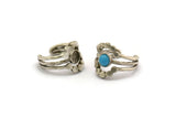 Silver Ring Setting, Antique Silver Plated Brass Adjustable Ring With 1 Stone Settings - Pad Size 6mm N1265