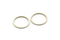 15mm Circle Connectors, 24 Antique Silver Plated Brass Circle Connectors (15x0.80mm) A3346 Q0521
