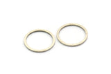 15mm Circle Connectors, 24 Antique Silver Plated Brass Circle Connectors (15x0.80mm) A3346 Q0521