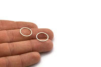 15mm Circle Connectors, 24 Antique Silver Plated Brass Circle Connectors (15x0.80mm) A3346 Q0521