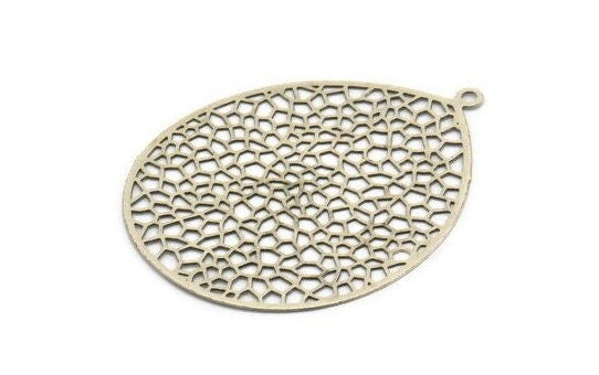 Silver Earring Charm, 4 Antique Silver Plated Earring Charms With 1 Loop, Pendants, Findings (46x35.5mm) E028