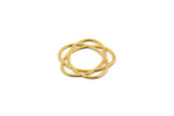 Gold Orbit Connector, 24 Gold Plated Brass Orbit Connectors, Charms, Earrings, Findings (11mm) D0657