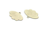 Silver Cloud Charm, 8 Antique Silver Plated Brass Cloud Charms With 1 Loop, Earring Charms (19x13x0.60mm) A3118