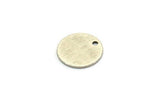 Silver Cabochon Tag, 8 Antique Silver Plated Brass Textured Cabochon Tags With 1 Hole, Stamping Tags (12x0.7mm) E081