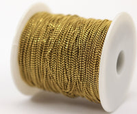 1mm Ball Chain, 5 Meters - 16.5 Feet (1mm) Raw Brass Faceted Ball Chain - Brs 4 ( Z006 )