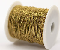 Raw Brass Chain, 10 M. 1 Mm Raw Brass Faceted Ball Chain - Brs 4 ( Z006 )