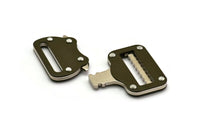Iron Belt Buckle, Iron Adjustable Military Belt Buckle, Khaki Belt And Bag Buckle, Locked Buckle, Lanyard Buckle, Findings (82x63x7mm) B42