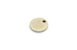 Silver Cabochon Tag, 50 Antique Silver Plated Brass Cabochon Tags With 1 Hole, Stamping Tags (8x1mm) E078