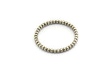 Silver Circle Connector, 4 Antique Silver Plated Brass Circle Connectors Closed Ring (23x2mm) N1813