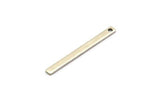 Modest Tiny Jewelry, 8 Antique Silver Plated Brass Bars (35x3x1mm) A0830 H0973