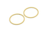 28mm Circle Connector, 12 Raw Brass Circle Connectors (28x1.3x1mm) A3783