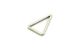 Silver Blank Triangle, 25 Antique Silver Plated Brass Triangles (16x12x1mm) BS 2346