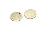Silver Cabochon Tag, 8 Antique Silver Plated Brass Cabochon Tags With 1 Hole, Stamping Tags (15x1mm) E126