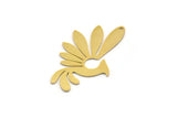 Brass Bird Charm, Raw Brass Phoenix Charms With 1 Hole, Findings (35x21x0.60mm) SMP0316 A2682